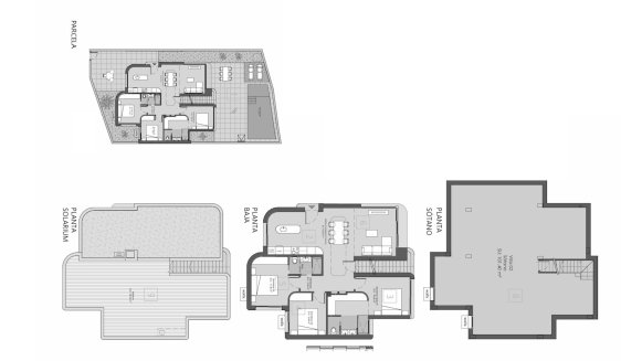 Villa floor plan, 3 bedrooms in Golden Green Villas No. 3 (2D)